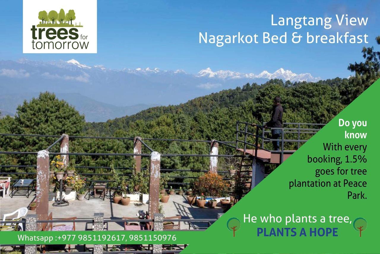 Langtang View Nagarkot Bed&Breakfast Bagian luar foto
