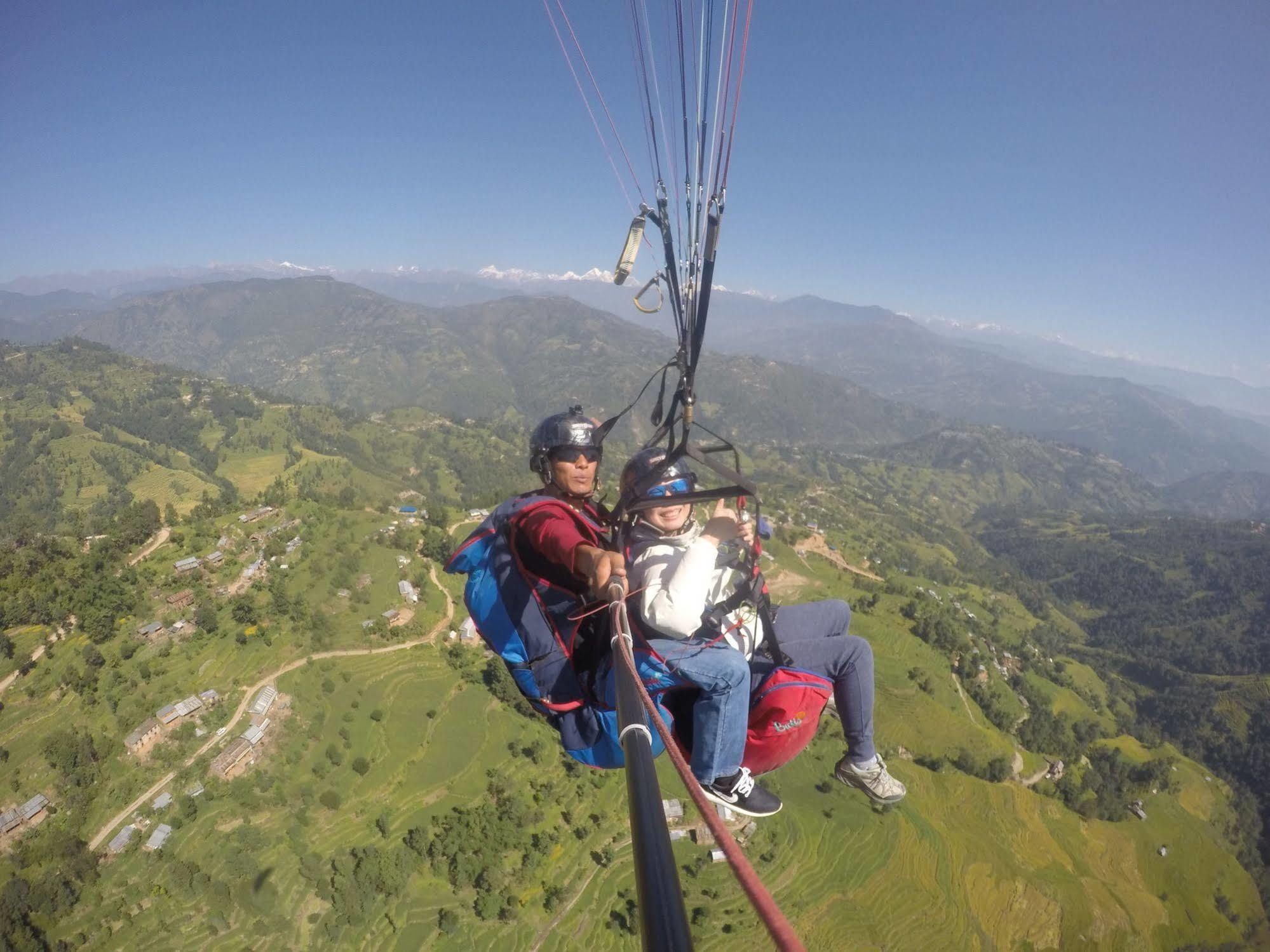 Langtang View Nagarkot Bed&Breakfast Bagian luar foto